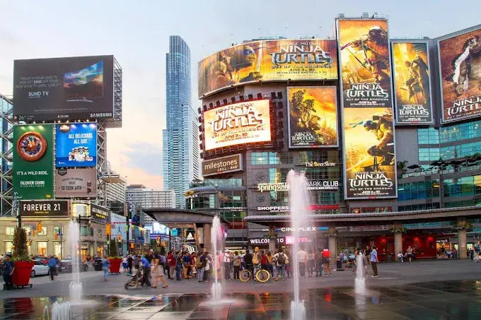 Yonge-Dundas Square in Toronto, ON